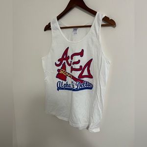 Alpha Xi Delta tank top Braves Medium